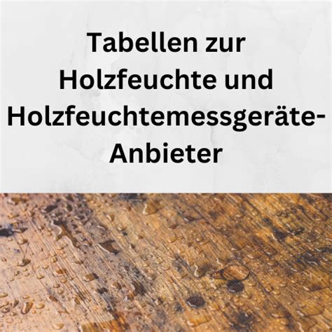 holzfeuchte holzen